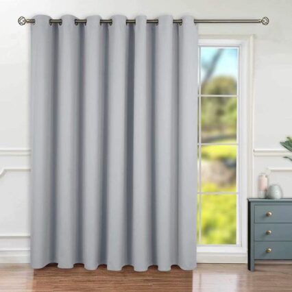 Linen Blackout Sliding Door Drapes Thermal Privacy Coverings